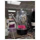 VINTAGE WEST BEND ELECTRIC PERCOLATOR COFFEE POT
