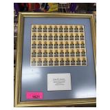 SHEET SET MARTIN LUTHER KING JR FRAMED