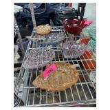 5PC GLASS GRAPE THEME BOWLS