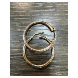 STERLING SILVER HOOP EARRINGS