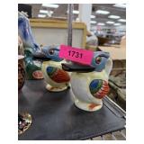 2PC VINTAGE DUCK CREAMERS / PITCHERS