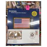 BUSH CHENEY 1ST DAY COVER W FLAG PATCH