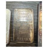 1 OZ SILVER BULLION .999 BAR CREDIT SUISSE