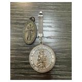 2PC ST CHRISTOPHER PENDANTS