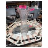 LIGHT AMETHYST GLASS VASE / WALL MIRROR