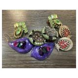 LOT OF 4 PAIRS OF VINTAGE EARRINGS