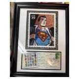 SUPERMAN COMIC BOOK HEROES 1ST DAY COVER DISPLAY