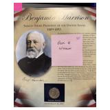 BENJAMIN HARRISON UNC DOLLAR COIN