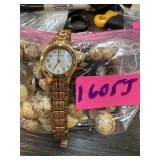 BAG OF MIXED JEWELRY & NICE ANNE KLEIN WATCH