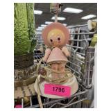 VINTAGE WOOD NURSERY LAMP