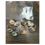 LOT OF 4 PAIRS OF VINTAGE EARRINGS