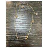 STERLING SILVER SAFETY PIN NECKLACE STERLING SILVER SAFETY PIN NECKLACE