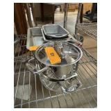 2PC ALL CLAD STAINLESS STEEL POTS .5 QT 2PC ALL CLAD STAINLESS STEEL POTS .5 QT