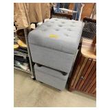 2PC TUFTED OTTOMANS W STORAGE 1 HAS SM HOLE 2PC TUFTED OTTOMANS W STORAGE 1 HAS SM HOLE