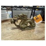 BRASS DRAGON FIGURINE BRASS DRAGON FIGURINE