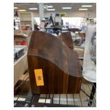 2PC LARGE WOOD MID CENTURY BOOKENDS 2PC LARGE WOOD MID CENTURY BOOKENDS