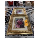 2PC FRAMED FLORAL WALL ART PRINTS 2PC FRAMED FLORAL WALL ART PRINTS