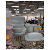 POTTERY BARN BOWLS CUPS BUTTER DISH POTTERY BARN BOWLS CUPS BUTTER DISH