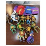 LOT OF VINTAGE TMNT NINJA TURTLES ACTION FIGURES LOT OF VINTAGE TMNT NINJA TURTLES ACTION FIGURES