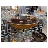 PYREX DIVIDED GLASS DISH 1 QT PYREX DIVIDED GLASS DISH 1 QT
