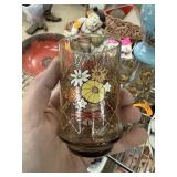 8 PC VTG LIBBEY FRANCO FLOWER JUICE GLASSES 8 PC VTG LIBBEY FRANCO FLOWER JUICE GLASSES