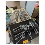 LARGE LOT OF ONEIDA STAINLESS FLATWARE LARGE LOT OF ONEIDA STAINLESS FLATWARE