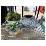 FAUX SUCCULENT TOPIARIES & SNAIL PLANTER FAUX SUCCULENT TOPIARIES & SNAIL PLANTER
