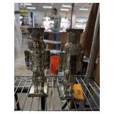 2PC GODINGER SILVERPLATE NUTCRACKERS 2PC GODINGER SILVERPLATE NUTCRACKERS