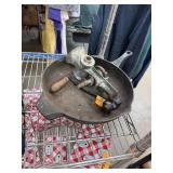 CAST IRON SKILLET AND FOOD CHOPPER PROCESSOR CAST IRON SKILLET AND FOOD CHOPPER PROCESSOR