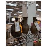 3PC WOOD BUD VASES 3PC WOOD BUD VASES