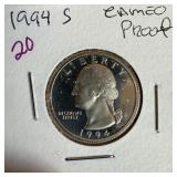1994-S CAMEO PROOF QUARTER