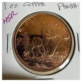 1 OZ COPPER BULLION ROUND PANDA