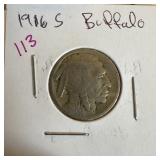 1916-S BUFFALO NICKEL