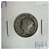 1944-D MERCURY SILVER DIME