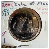 2001 ISLE OF MAN 1 CROWN