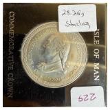 1976 ISLE OF MAN SILVER 1 CROWN