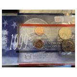1999 SUSAN B ANTHONY P & D UNC COIN SET
