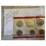 1969-D UNC COIN SET SILVER JFK