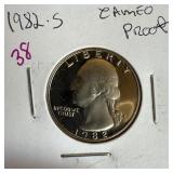 1982-S CAMEO PROOF QUARTER