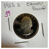 1983-S CAMEO PROOF QUARTER
