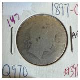 1897-O BARBER SILVER QUARTER
