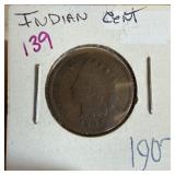 1907 INDIAN HEAD PENNY CENT