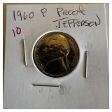 1960 PROOF JEFFERSON NICKEL