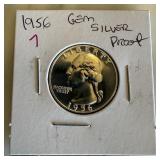 1956 GEM SILVER PROOF WASHINGTON QUARTER