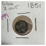 1851 3 CENT SILVER