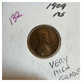 1909 WHEAT PENNY CENT 1ST YEAR HIGH GRADE