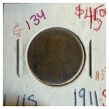 1911-S WHEAT PENNY CENT