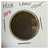 1818 LARGE CENT