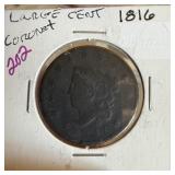 1816 LARGE CENT CORONET