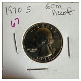 1970-S GEM PROOF WASHINGTON QUARTER